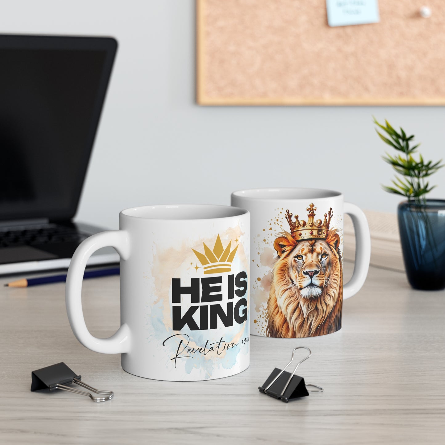 He Is King Mug