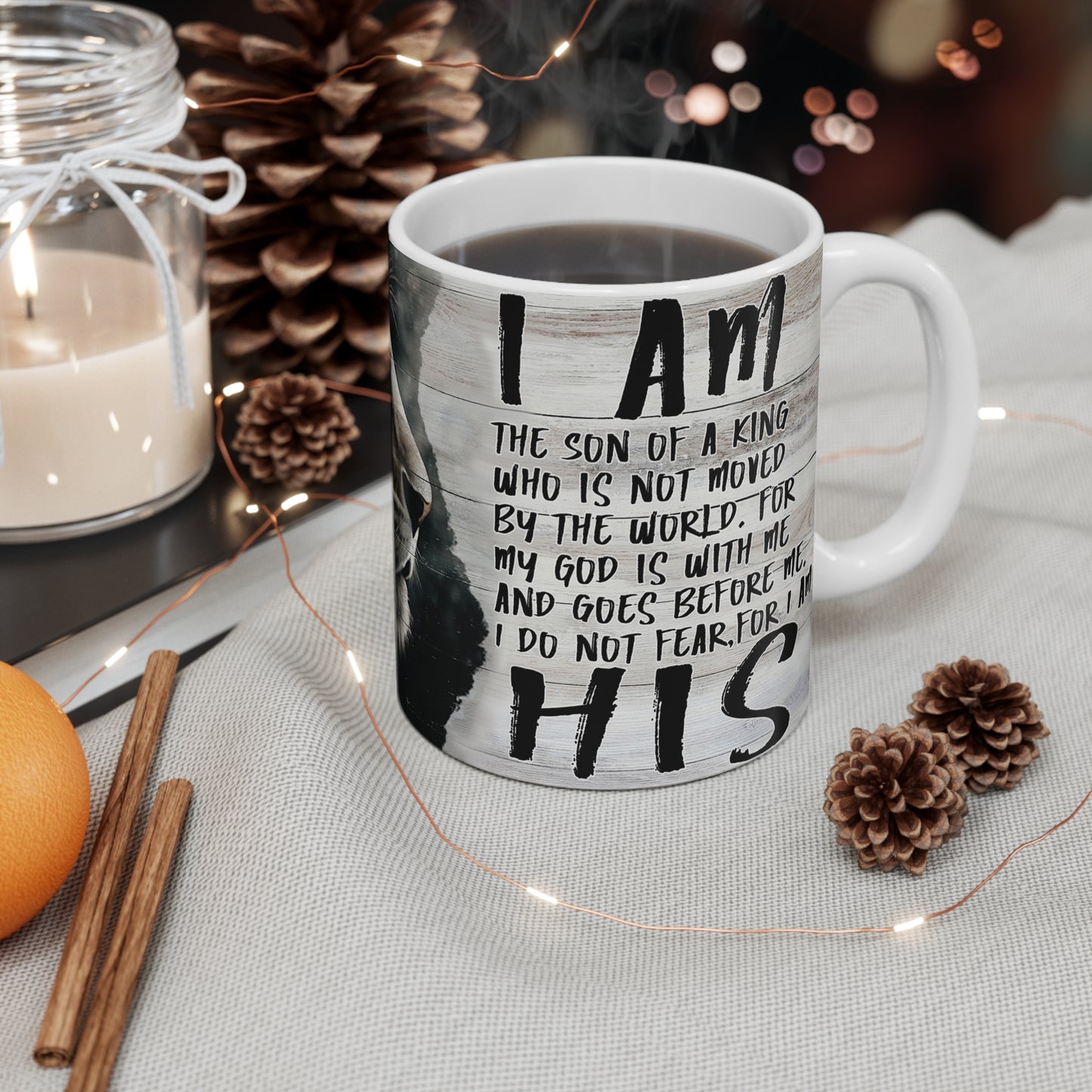 Mug - Lion and Jesus 'I am a son of the king'