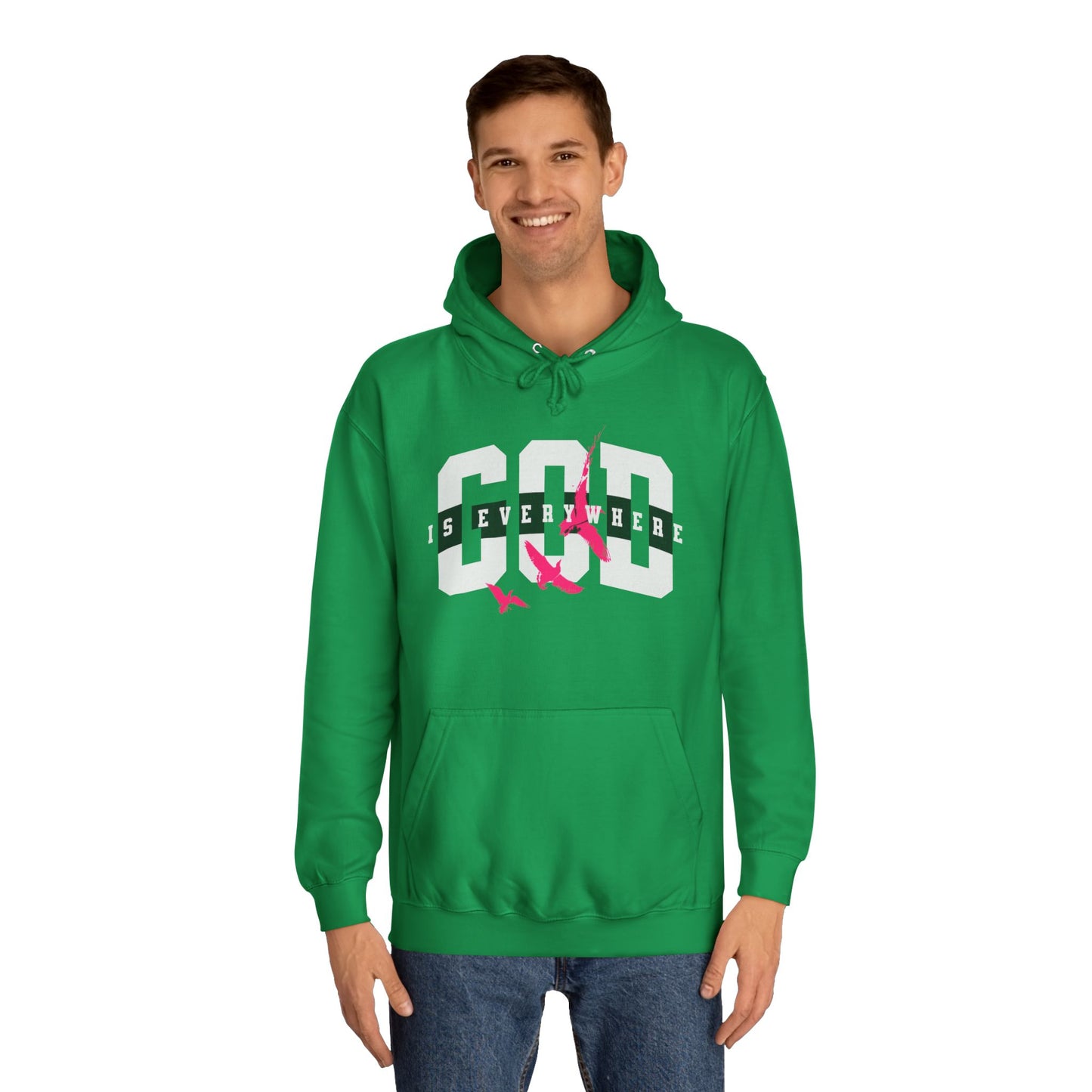 God Is Everywhere Unisex Hoodie - Religious, Comfortable College Sweatshirt