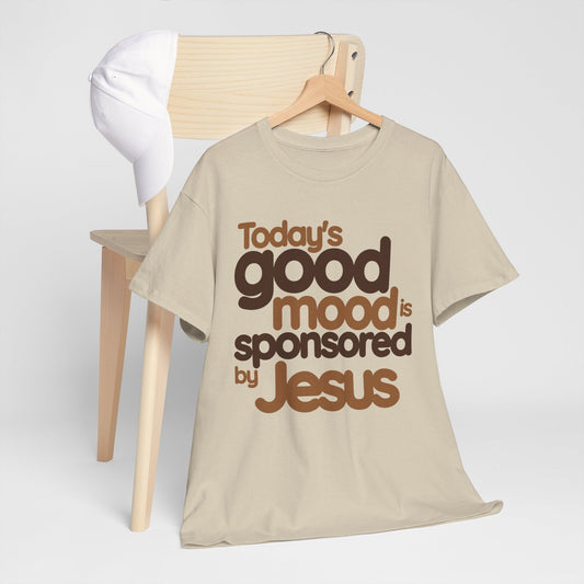 Christian Graphic Tee - Good Mood By Jesus