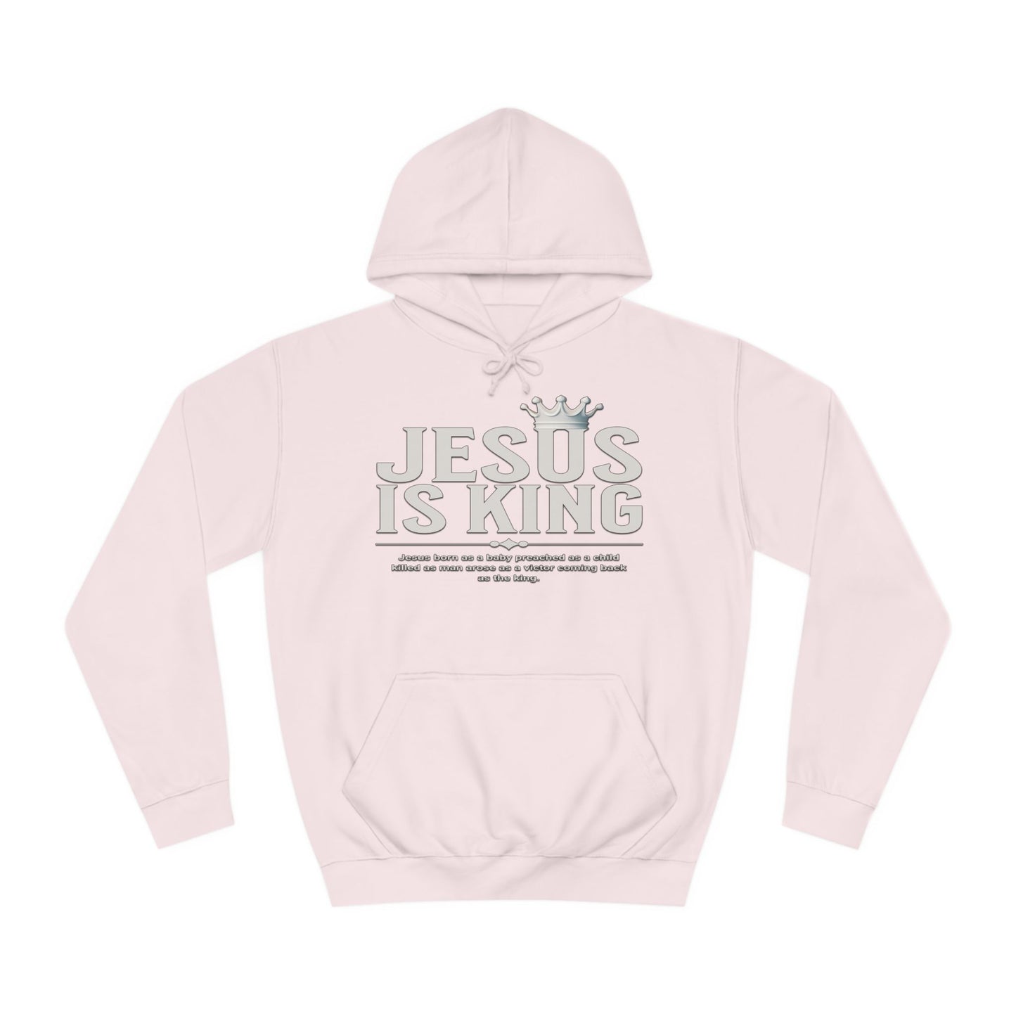 Unisex Hoodie - Jesus Is King Crown Design