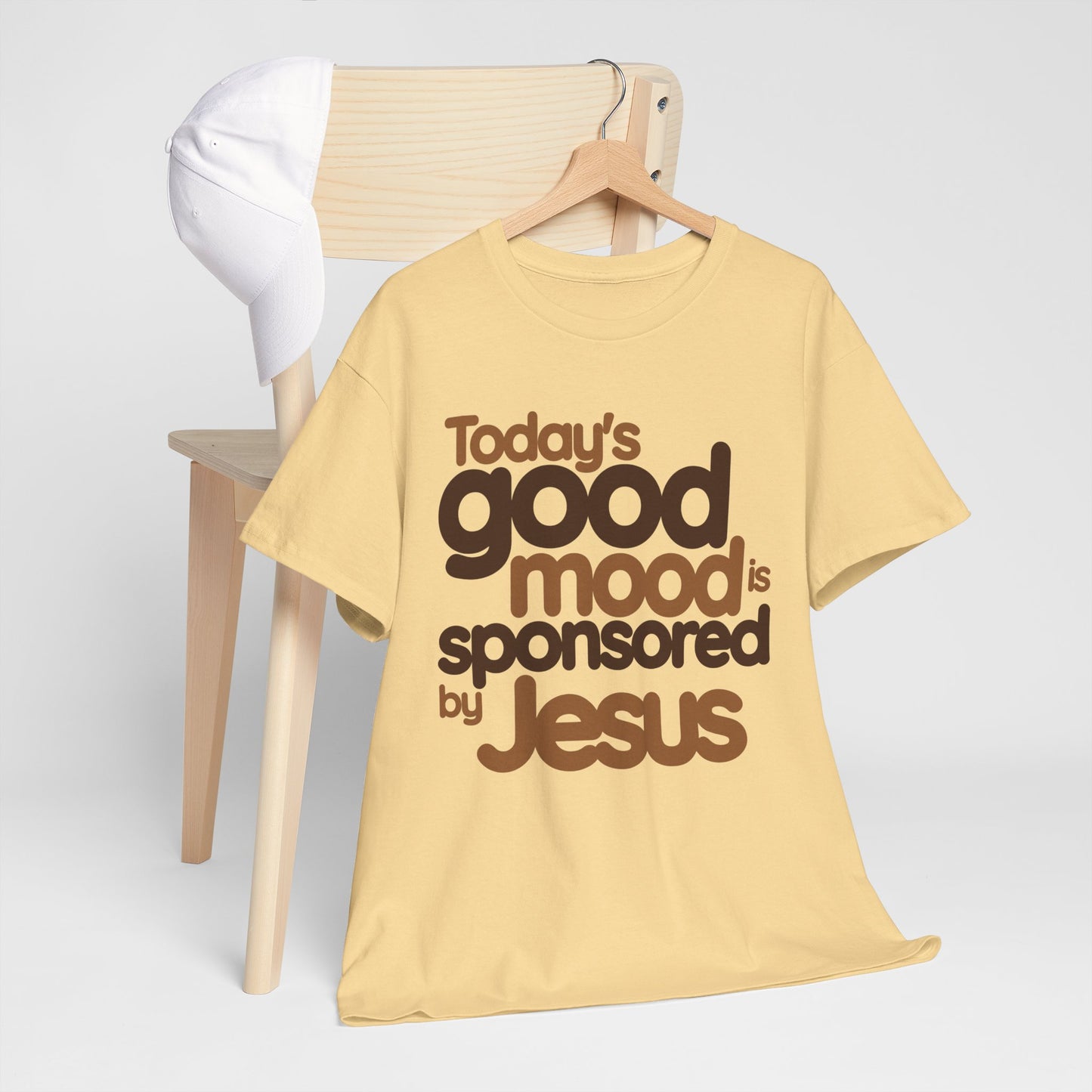 Christian Graphic Tee - Good Mood By Jesus