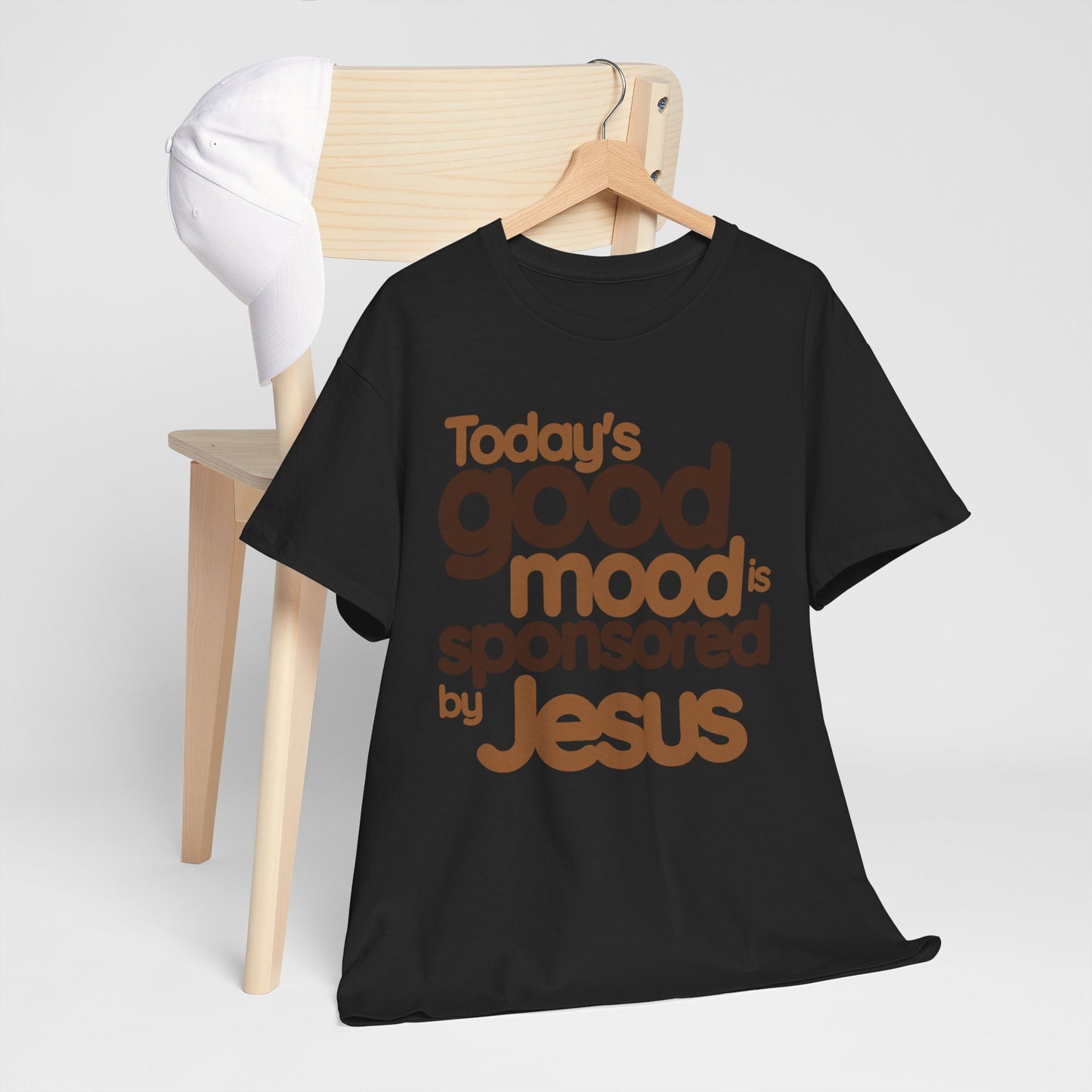 Christian Graphic Tee - Good Mood By Jesus