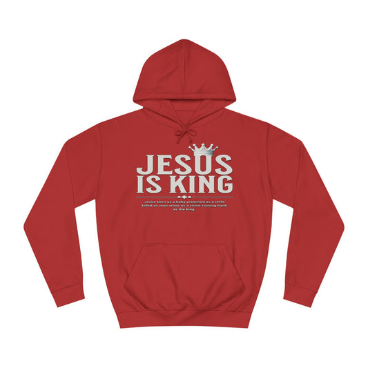 Unisex Hoodie - Jesus Is King Crown Design