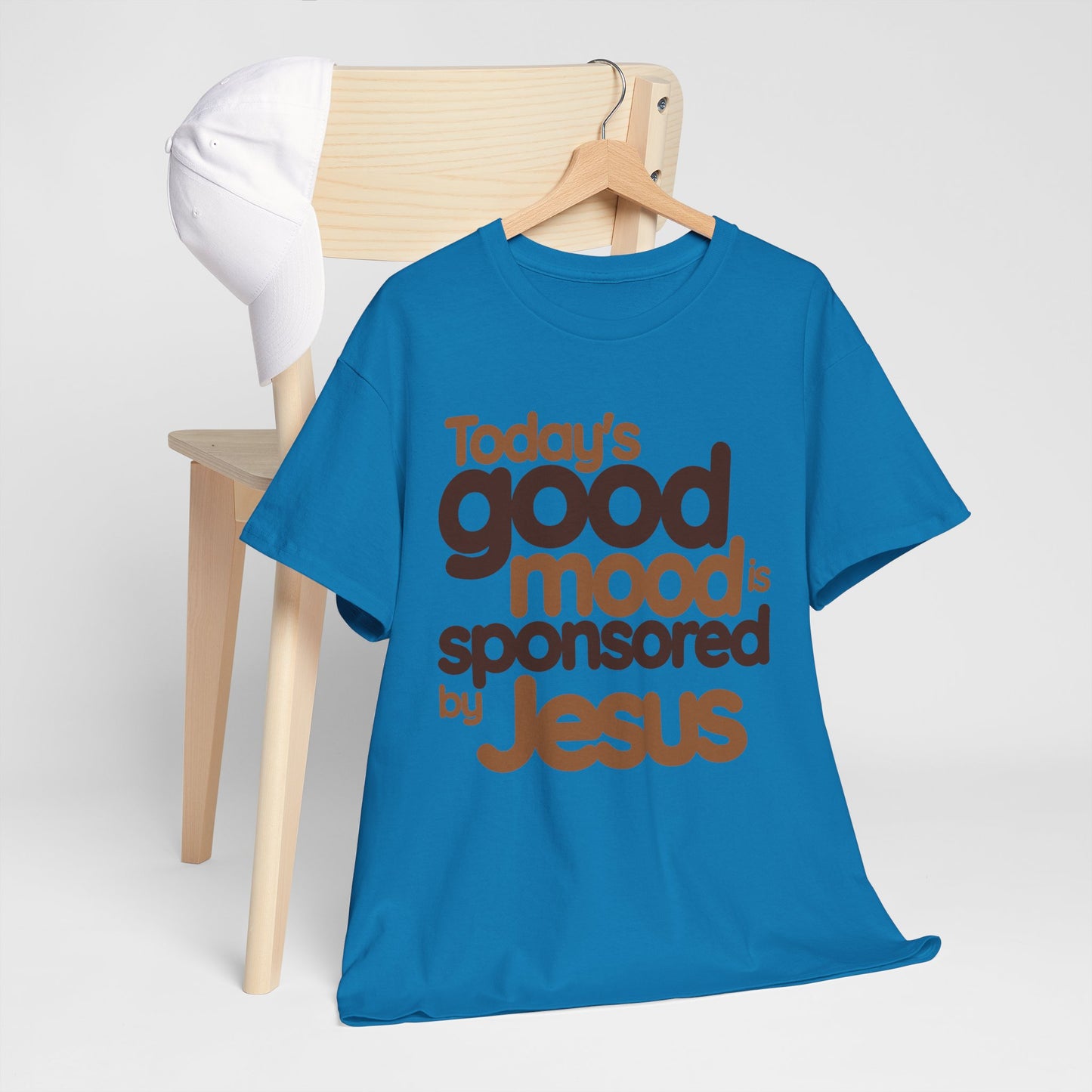 Christian Graphic Tee - Good Mood By Jesus