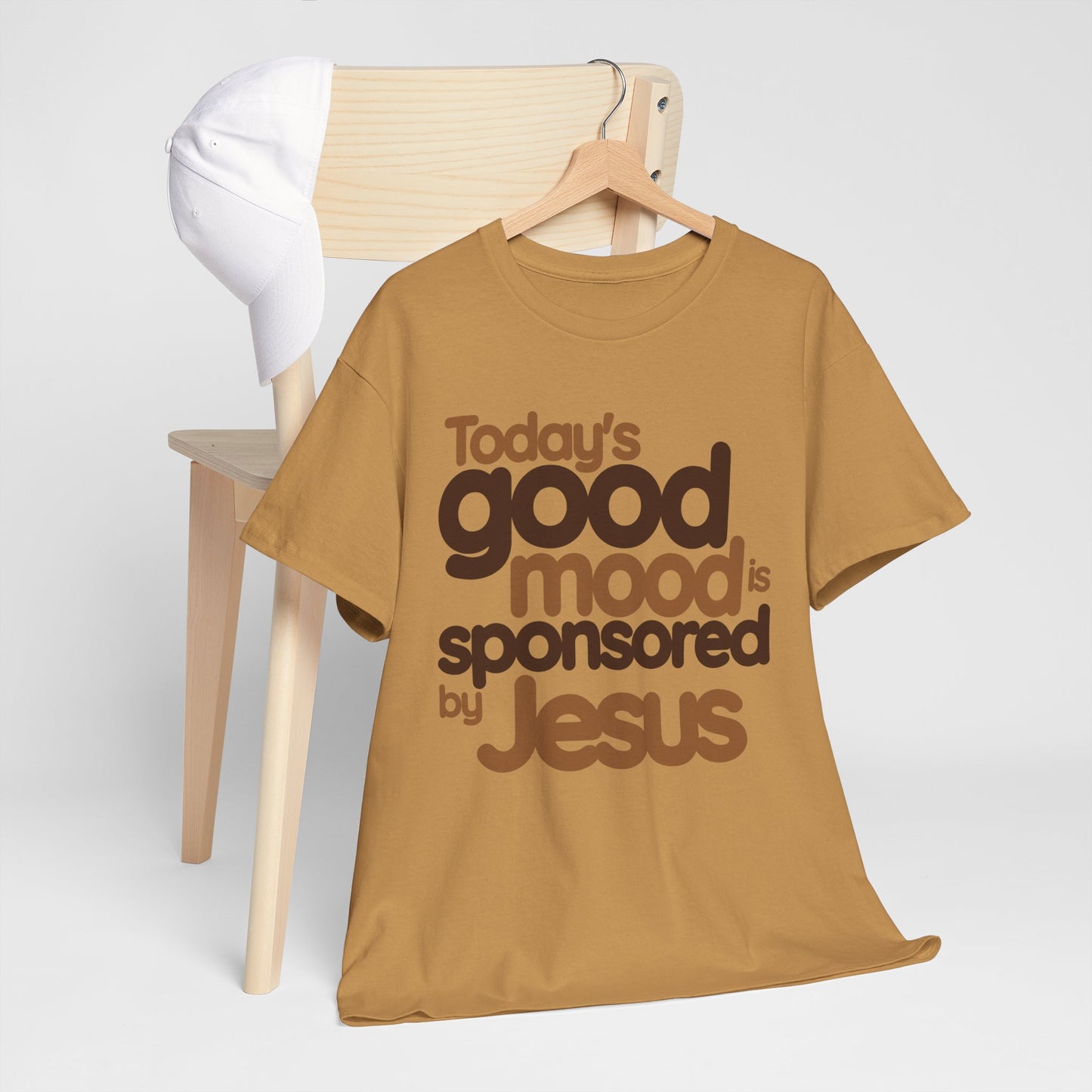 Christian Graphic Tee - Good Mood By Jesus