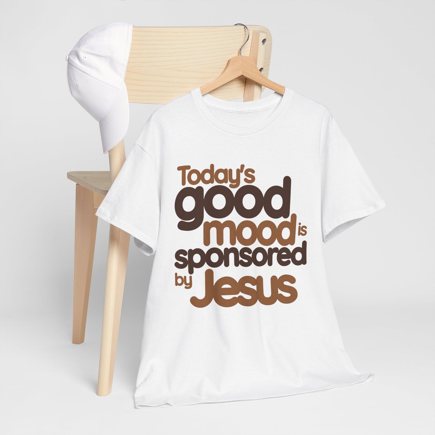 Christian Graphic Tee - Good Mood By Jesus