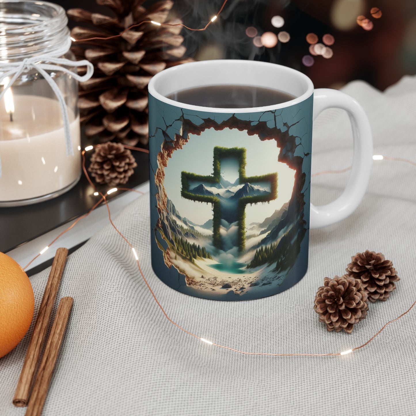 Cross In The Mountains Mug