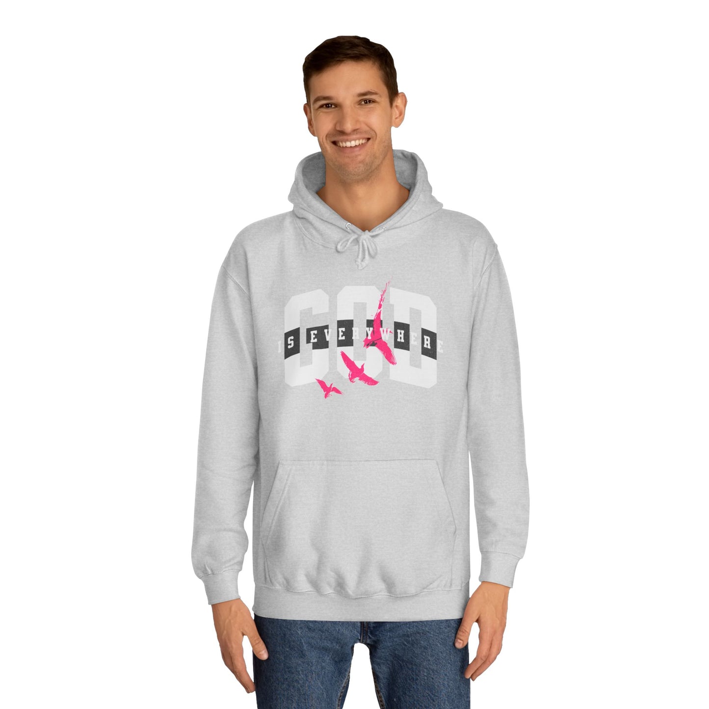 God Is Everywhere Unisex Hoodie - Religious, Comfortable College Sweatshirt