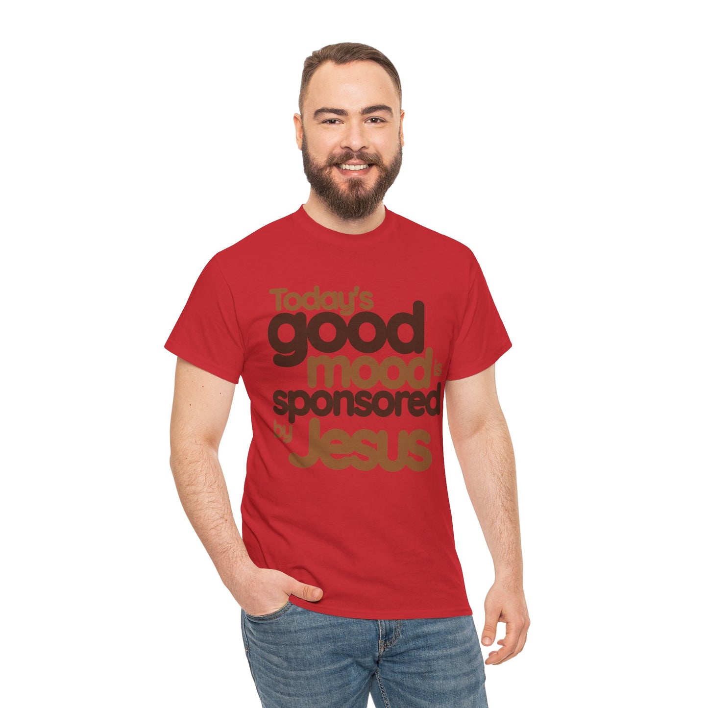 Christian Graphic Tee - Good Mood By Jesus